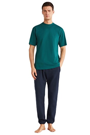 Nautica Men's Green T-Shirt 100% Cotton