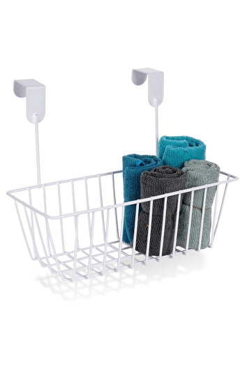 shumee White metal door basket 28 cm