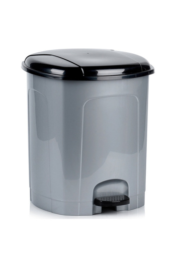 shumee Plastic pedal bin, grey, 21 l