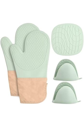 Generic Kitchen Silicone Pot Holders Oven Gloves Set