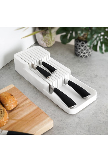 shumee Knife drawer organizer, white, 39x14.5x7.5 cm
