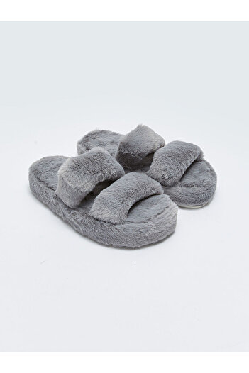 StWenn Plush Gray Women's House Slippers Comfortable and Stylish Winter Lightweight Non-Slip
