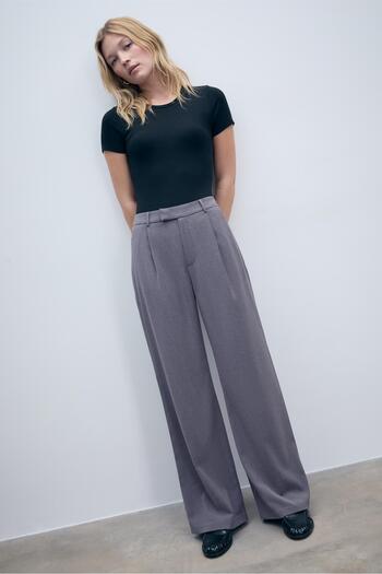 Stradivarius Wide-leg formal wear trousers