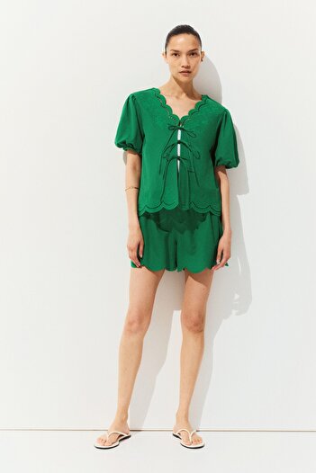 H&M MAMA 2 Parçalı Dalgalı Kenarlı Set