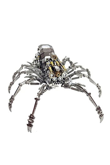 HAWIRE Puzzle mecanic 3D, DJD-014, Model paianjen DYI, Metalic, 375 piese, 21X19X10cm, Bronz