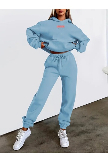macklin Unisex Ανδρικά Γυναικεία Σετ αθλητική φόρμα με κουκούλα London Printed Oversize 3 νήματα