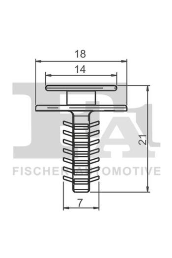 FA1 Clips pentru acoperire decorativă și protecție 33-40008.10
