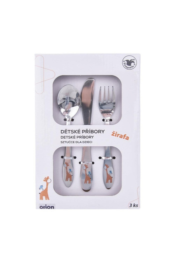 shumee Giraffe children's steel cutlery, 3 units.