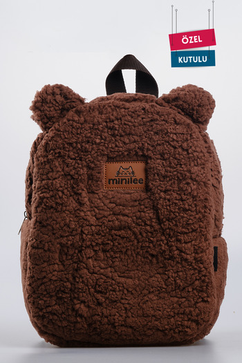 Minilee Teddy-Plush Brown 0-8 Years - Children's Kindergarten, Nursery Backpack
