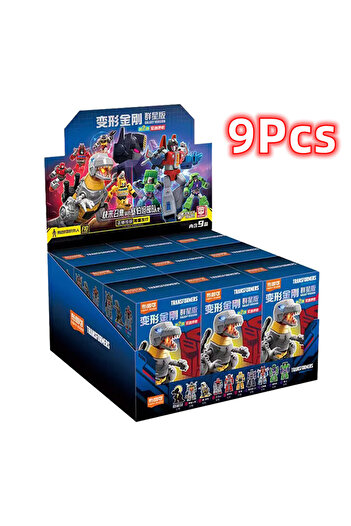 Choice5 2st 9Pcs 1/9pcs Transformer building block Splicing toys Optimus Prime bumblebee Shockwave Megatron