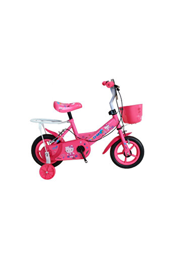 rexa Hello Kitty 12-Inch Girls Bicycle with Training Wheels and Front Basket – Pink
