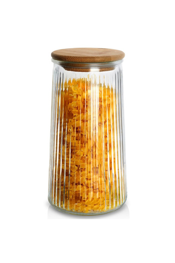 shumee Glass container for bulk products with lid and seal 1.3 l