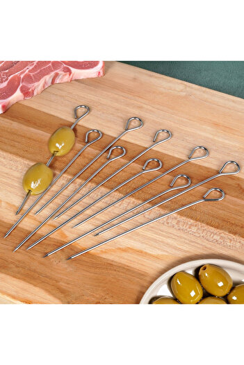 shumee Meat roll skewers, steel, 10 cm, 10 pcs.