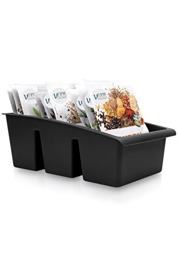 shumee Black spice organizer container 25x15x9 cm