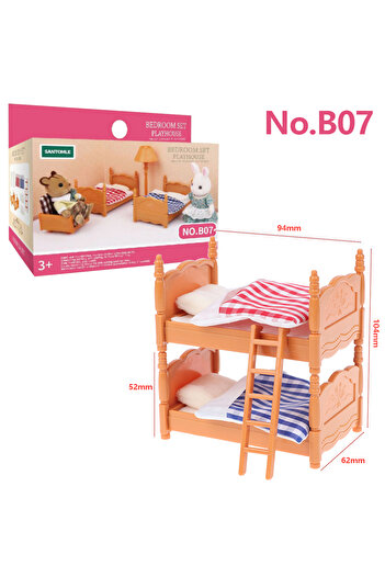 Choice3 B07 Forest Animal Family Dollhouse Furniture 1/12 Miniature Toys Girl Dolls Accessories Bedroom Bath