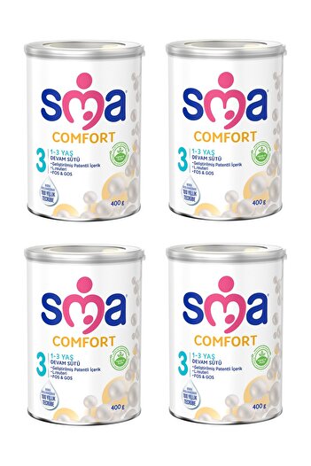 SMA Comfort 3 1-3 Yaş Devam Sütü 400 G x 4 Adet