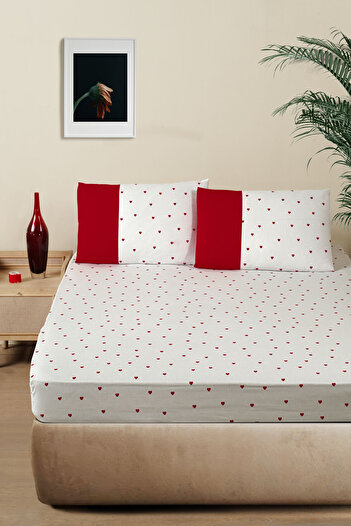 VENICA MASCUSE Double Fitted Sheet Set Ranforce
