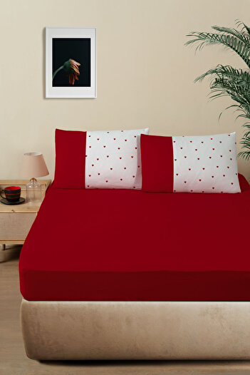 VENICA MASCUSE Double Fitted Sheet Set Ranforce