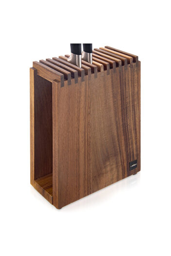 shumee Wooden knife holder with compartments