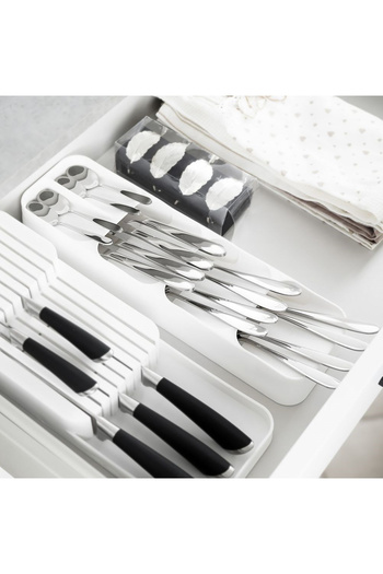 shumee Cutlery drawer insert, white, 39x11.5 cm
