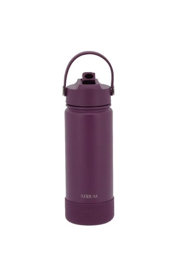 Atrium 500ml Double Wall Vacuum Tumbler with 3 Interchangeable Caps for Hot & Cold Drinks