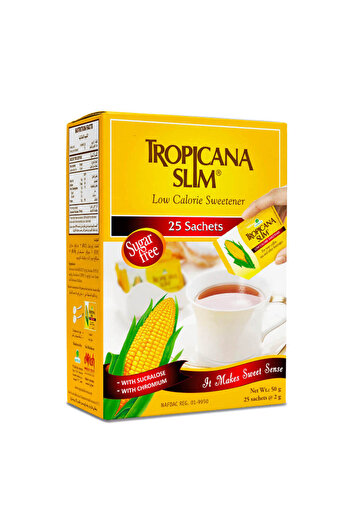 Tropicana Slim Low Calorie Sweetener, 25 Sachets