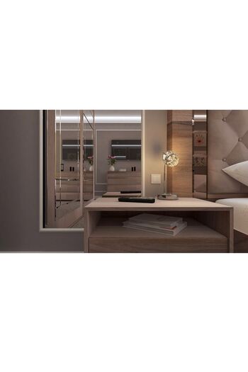 GLOBO Floor lamp, metal structure, glass crystal lampshade, flexible arm, E14 socket, 40 w, 217 x...