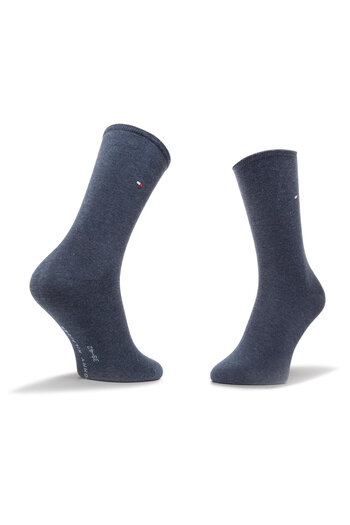 Tommy Hilfiger Set de 2 șosete înalte pentru femei 371221 bleumarin