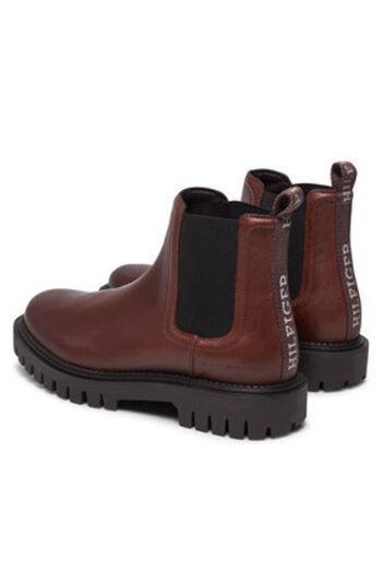 Tommy Hilfiger Men's Chelsea Boots FM0FM05197 Brown