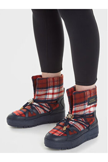 Tommy Hilfiger Cizme de zăpadă pentru femei FW0FW07612 albastre
