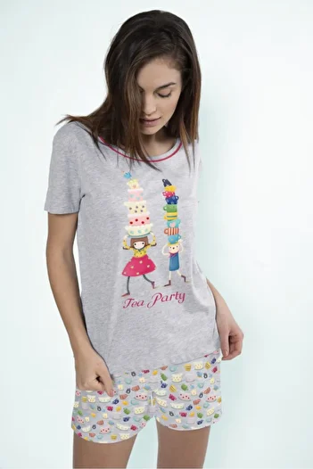 Santoro Gorjuss short pajamas Tea Party XS