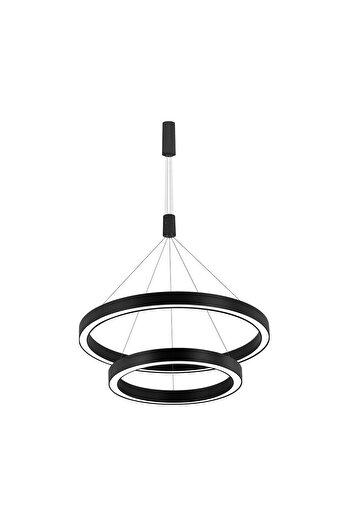 Braytron Candelabru LED Lina BR-BH16-09681, 65W, 6500lm, cald+neutru+rece, IP20, negru,