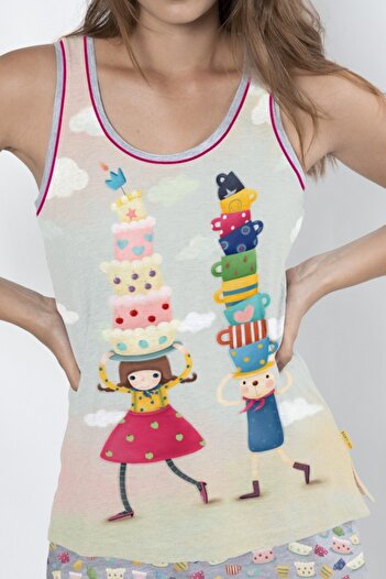 Santoro Gorjuss short pajamas Tea Party S