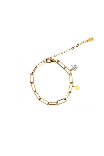 ohmygod jewelry 925 Argint Bratara Argint Dama cu Pandantiv si Argint Placat cu Aur, Caicos