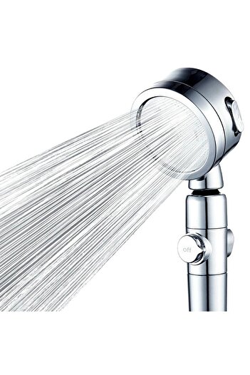 Aptel Shower head, 2 functions, stainless steel, silver, 27 cm