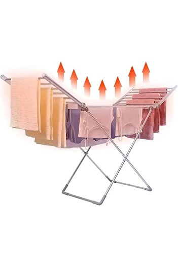 Tradeo Foldable Electric Clothes Drying Rack – 220V, Constant Temp for Clothes, Shoes, Hats & Baby Items