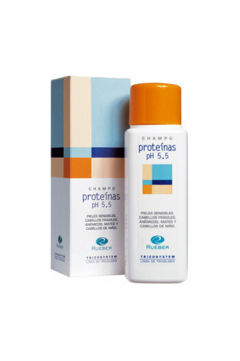 Rueber Fortifying Shampoo, Anti-Hair Loss, Proteinas Ph 5.5, Tricosystem Rueber, 220 ml
