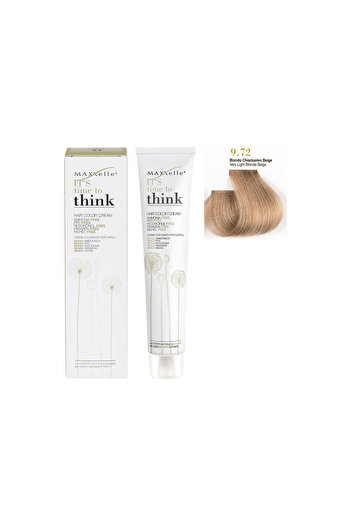 Maxxelle Light Beige Blonde Cool 9.72 Ammonia-Free Hair Dye with Argan Oil Think 100 ml
