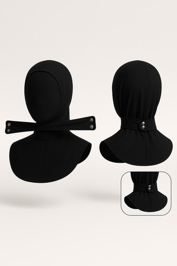 Remsa Mayo Snap Cap Swimming Scarf Cap Pool Sea Cap Rbe-02 Black