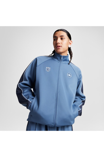 Converse 10027327.480 RETRO TRACK JACKET Синій Regular Fit Прямий Чоловічий Куртка на блискавці