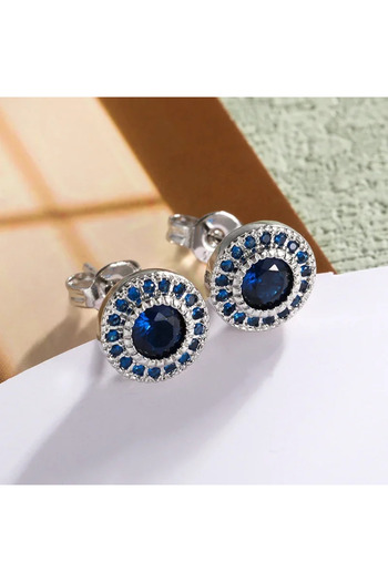 Choice 6 Women's Delicate Acupuncture Points Weight Loss Earrings Cubic Zirconia Slimming Earrings Fashion.