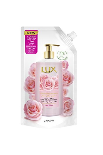 LUX Hand Wash soft touch Pouch Refill, 1 L