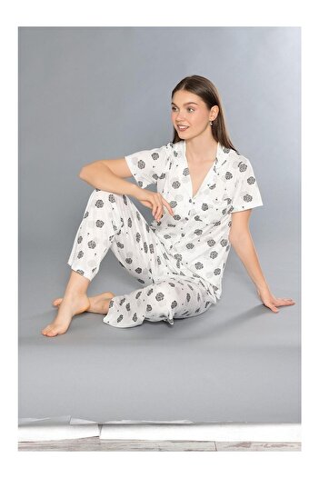MyRia Set de pijamale cu mâneci scurte pentru damă
