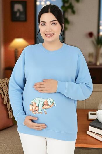 BENROMA Printed Maternity Sweatshirt