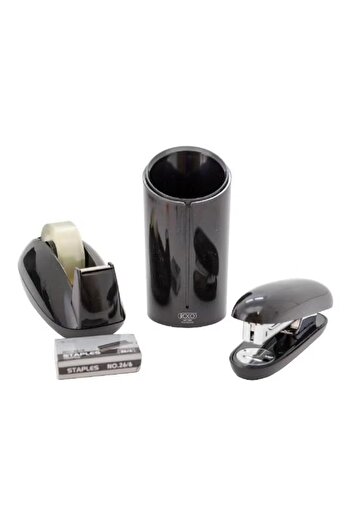 Roc 5-Piece Desk Stationery Set – Black