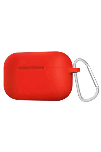 BLUEO Soft silicone case for AirPods Pro 1, Liquid Silicone, Red