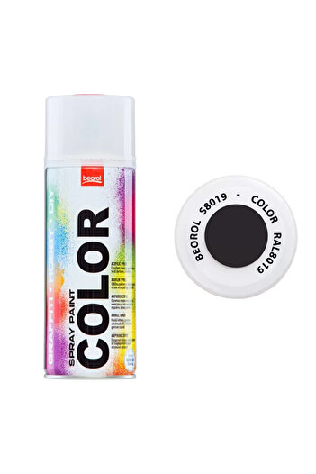 beorol Acrylic Spray Paint, Maro Grigiastro RAL 8019, 400 ml,