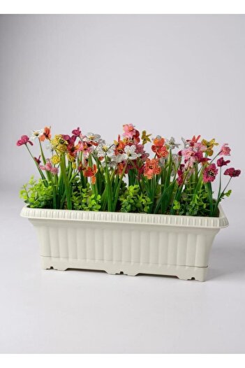 Nettenevime Τεχνητό λουλούδι Πολύχρωμο Mini Enamel Floral Cream Κρεμαστό Μπαλκόνι Λουλούδι Μπαλκόνι Γλάστρα