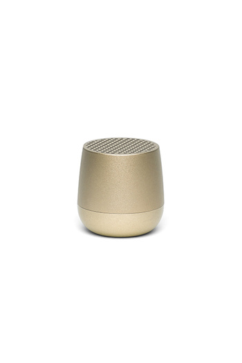 Lexon MINO+ Bluetooth Speaker USB and wireless charging Portable Speaker ABS Soft Gold