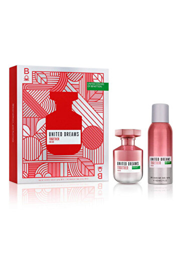 Benetton United Dreams Together For Her for Women Set EDT 80Ml and 24H Deodorant 150Ml